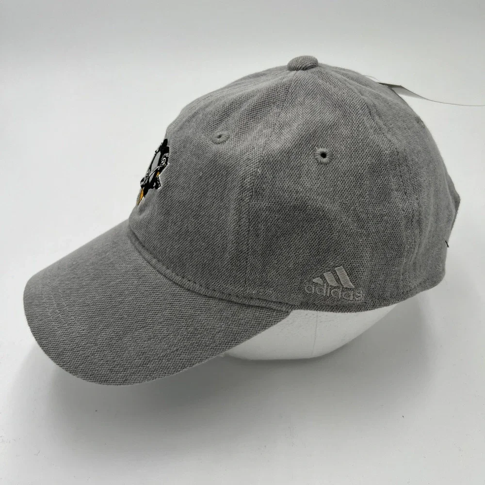 Adidas Pittsburgh Penguins NHL Gray‎ Cotton Adjustable Dad Hat Sample